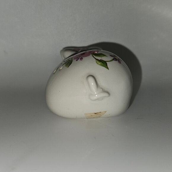 Avon Ceramic Pig Potpourri Holder Vintage Sleeping Pig Floral Figurine 1980s - Picture 3 of 6